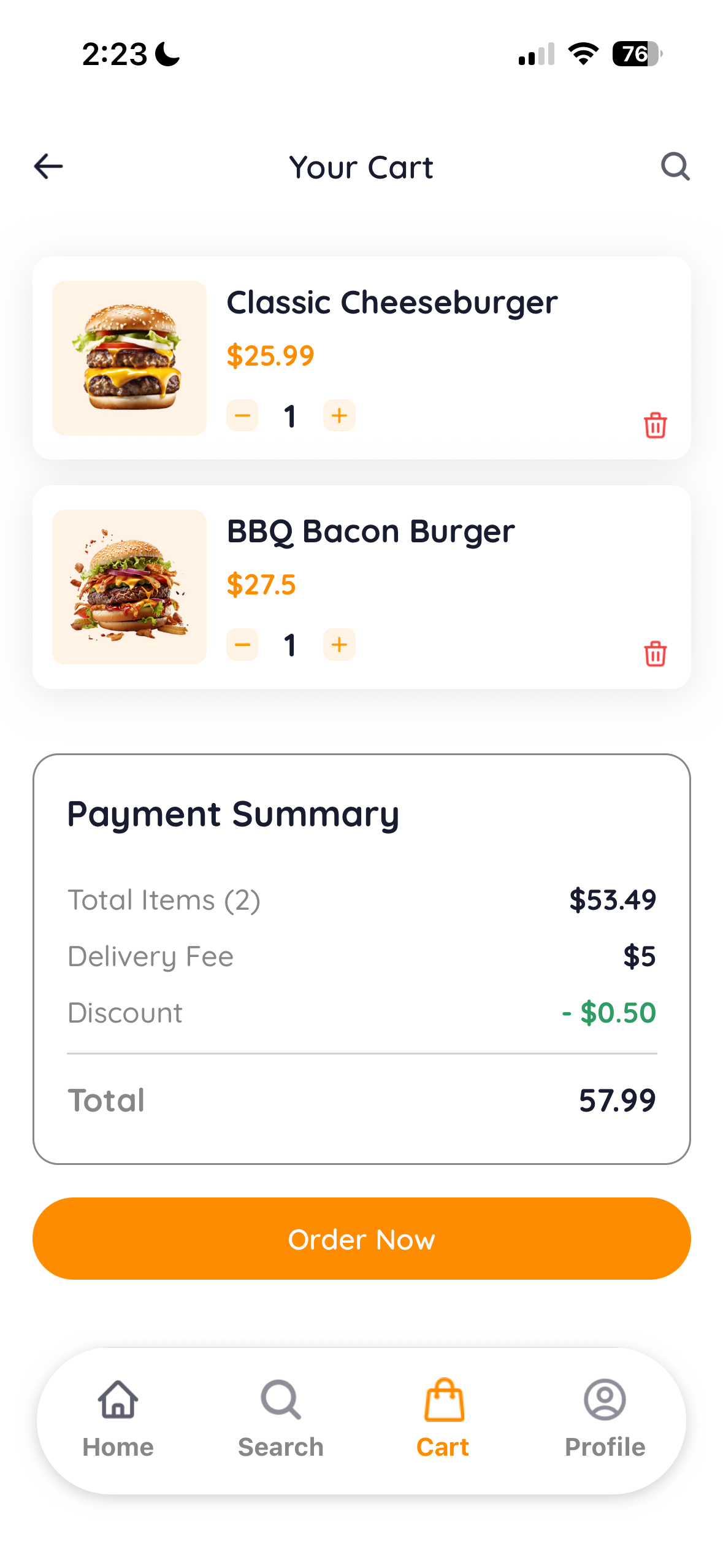 Food Delivery App (Experimental)