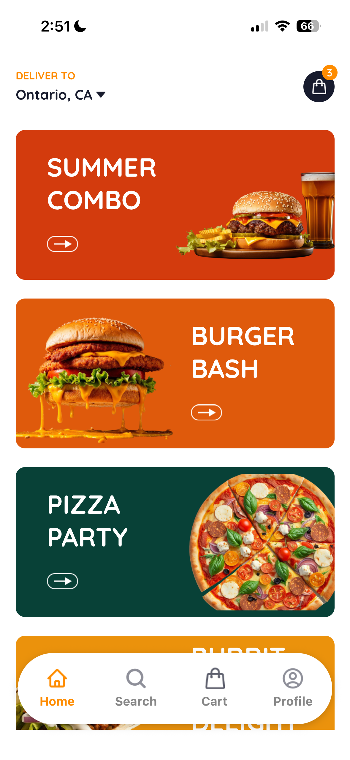 Food Delivery App (Experimental)
