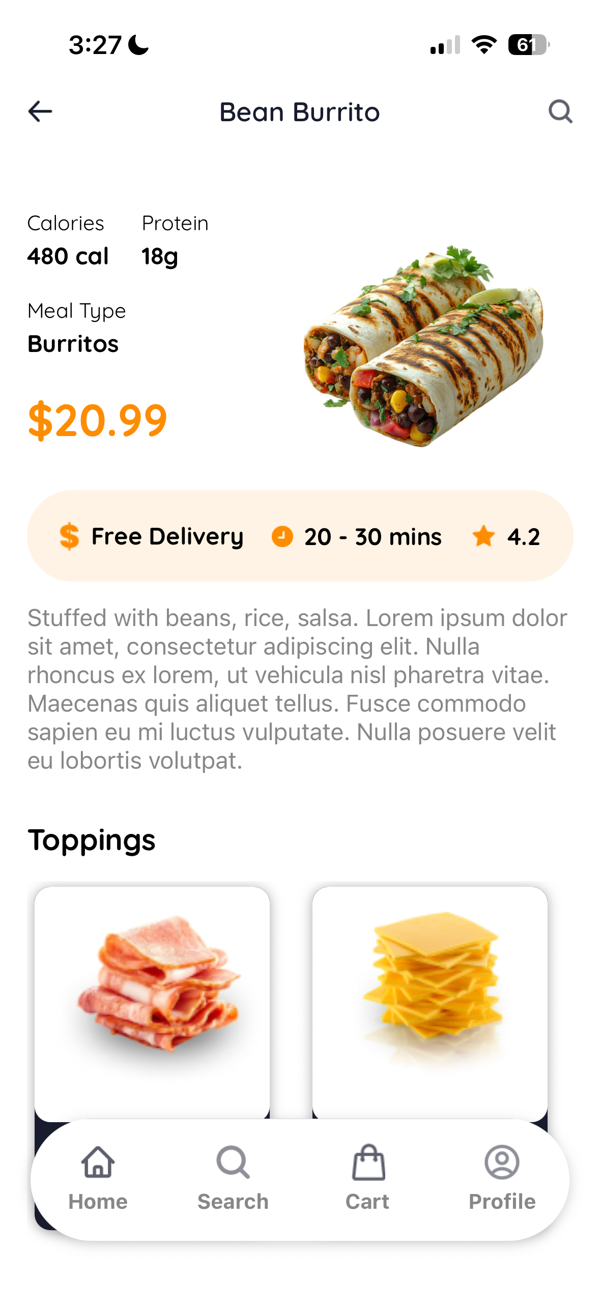Food Delivery App (Experimental)