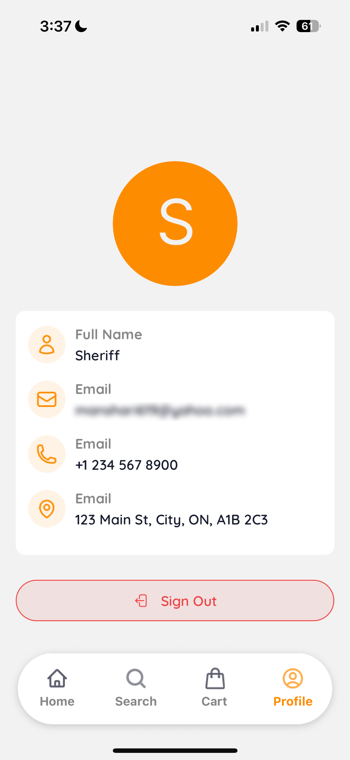 Food Delivery App (Experimental)